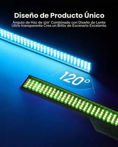 Vista 5 de Betopper barra ligera del estroboscópico de la etapa 120W, luz del lavado 42 de 10 x 2 píxeles zona de control 280 LED RGB y 70 haz cálido y blanco