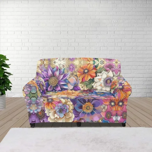 Vista 80 de ZOUTAIRONG Fundas elásticas para sofá con estampado de ramas de camuflaje 3D para sofá, funda para muebles de un solo cojín, decoración del hogar u