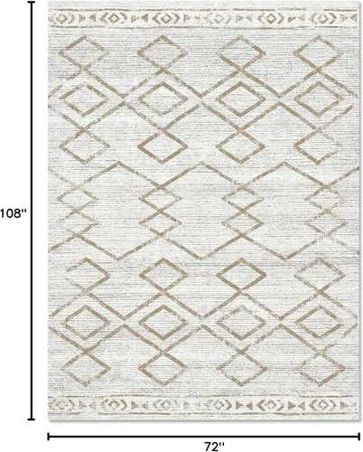 Vista 140 de jinchan Alfombra marroquí de pasillo 2x6 - Alfombra de pasillo lavable a máquina para cocina, alfombra moderna geométrica suave de pelo bajo