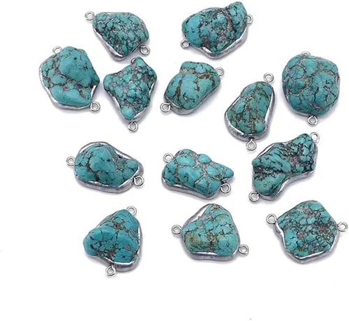 Vista 65 de ZOSOJONA - Pulseras bohemias hechas a mano de piedra natural, que dan vuelta, con cuentas de cristal de turquesa