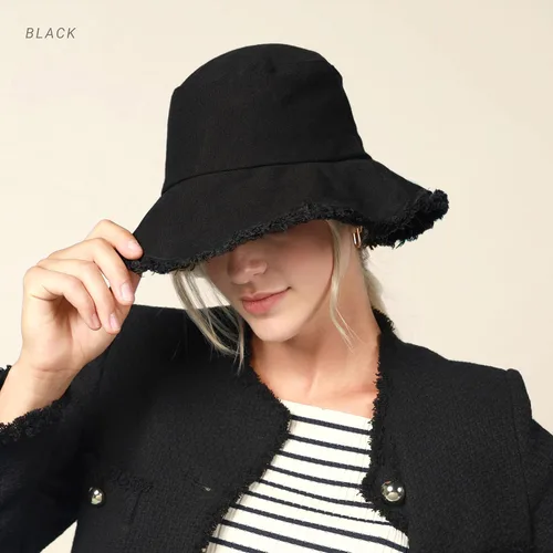 Vista 4 de CHOK.LIDS Sombreros de pescador deshilachados para mujeres y hombres, unisex, de algodón lavado, flexible, de ala ancha, boonie, para exteriores