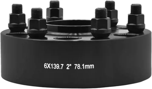 Vista 4 de ADAPTADORES ESPACIADORES DE RUEDAS GRUESAS DE 2" CON BUJE CéNTRICO DE 6 x 5.5, ORIFICIO DE BUJE DE 78.1, PARA CHEVY Y GMC, 4