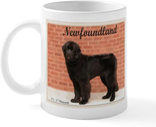 Vista 34 de CafePress Newfoundland Dog Drool Zone Taza de café de cerámica de 11 oz (11.0 fl oz)