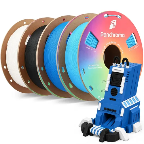 Vista 49 de Polymaker Panchroma - Filamento PLA mate de 0.07 in, 2.2 lbs, madera de Madera mate de doble degradado