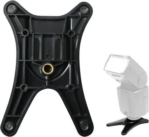 Vista 6 de Soporte de flash de cámara Speedlight Hot Shoe Mount Stand, para Speedlite