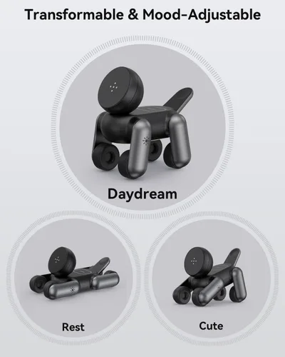 Vista 5 de Estación de carga 3 en 1 para dispositivos Apple, soporte magnético inalámbrico de carga rápida compatible con MagSafe para iPhone Negro