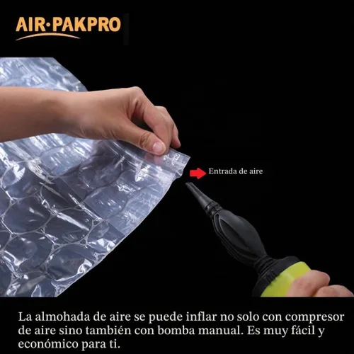 Vista 4 de Cojines de aire inflables resistentes de 33 pies/rollo, bolsas de cojines de aire, bolsas de embalaje de papel de embalaje para envío y embalaje