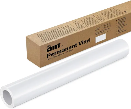 Vista 9 de ANT Melocotón, rollo de vinilo permanente de 24" x 4,5 m, rollo de vinilo adhesivo, para proyecto DIY, calcomanía, pegatina, compatible con Cricut