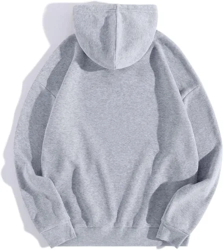 Vista 2 de Qinnyo Ropa para hombre Los Ángel Hombres Mujeres Letra Gráfica Impresión Cuello Redondo Manga Larga Sudadera Tops