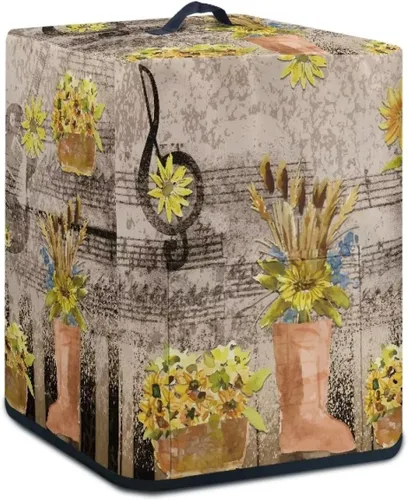Vista 9 de ZOUTAIRONG Funda para freidora de aire de girasol de otoño para el hogar, accesorios de decoración de cocina, fundas para electrodomésticos pequeños