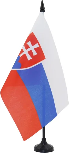Vista 16 de AZ FLAG Aland Table Flag 4x6 in 100D Polyester Plastic Base Indoor use Finnish 15x10 cm desk flag stitched finish with reinforced edges with
