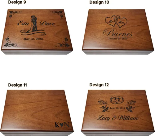Vista 6 de Wedding Gift Box for Couple, Wedding Keepsake Box, Wedding Memory Box Custom, Memory Box