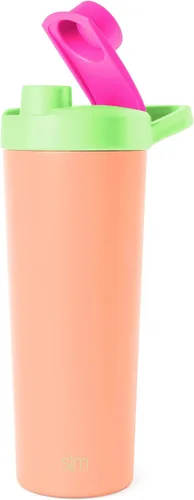 Vista 22 de Simple Modern - Botella agitadora de acero inoxidable con bola de 24 onzas Taza metálica aislada para mezclas de proteínas, batidos y Negro