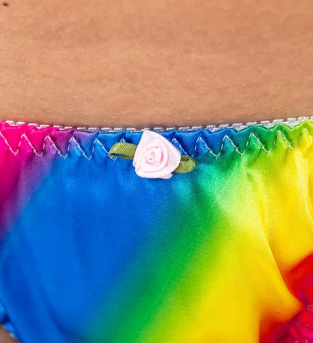 Vista 6 de Satini Tanga Bikini Bragas de satén para mujer