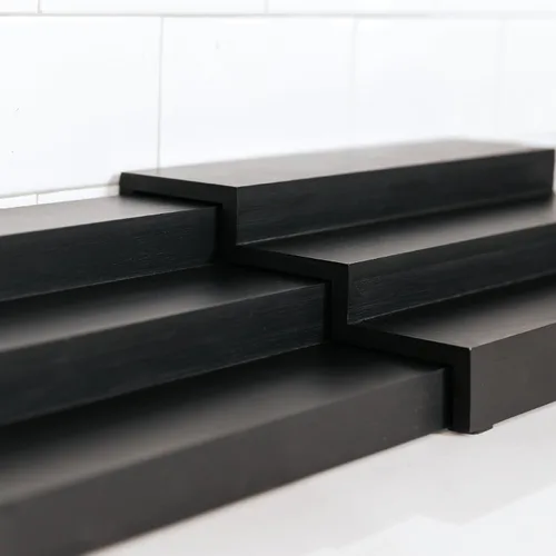 Vista 6 de KitchenEdge Organizador de especias expandible para gabinete, estante de 3 niveles para organización de especias (11 a 22 pulgadas), se adapta a 36