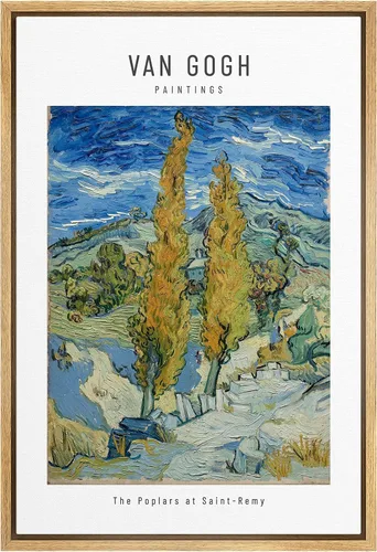 Vista 18 de SIGNWIN Lienzo enmarcado para pared, diseño de Vincent Van Gogh, un par de amantes, naturaleza, ilustraciones de área silvestre, bellas artes