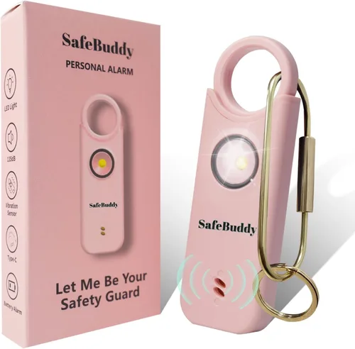 Vista 11 de Alarma personal para mujeres, hombres, niños, ancianos, defensa personal – diseñada por mujeres de 140 dB con altavoces adicionales de alarma
