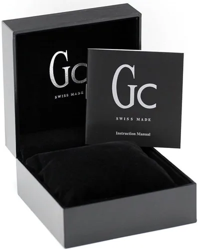 Vista 2 de Guess Collection GC SlimClass reloj de acero inoxidable para hombre con esfera negra X60004G2S