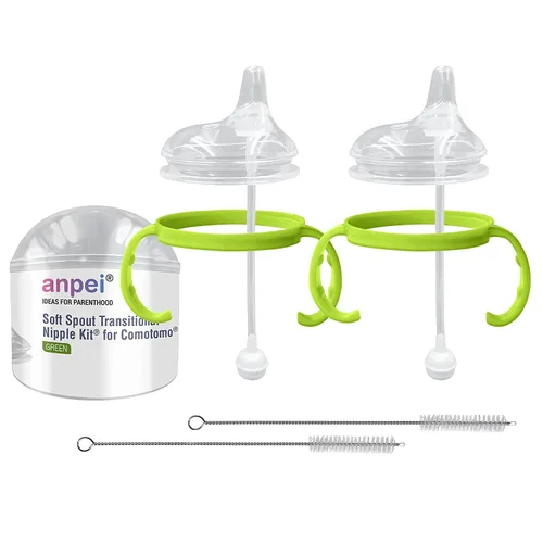 Vista 12 de Ultimate Weaning and Transitional Nipple Kit compatible con biberones Comotomo de 5 oz y 8 oz a partir de 4 meses