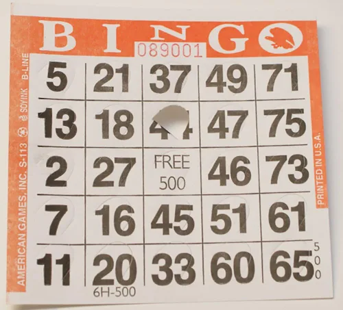 Vista 2 de Tarjetas de Bingo Pushout (500 ct)-Seleccione el color a continuación