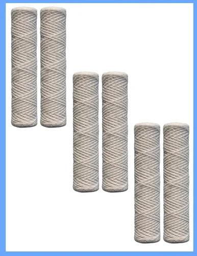 Vista 2 de CFS Paquete de 6 cartuchos de filtro de sedimentos para toda la casa compatibles con modelos W30W - Elimina el mal sabor y el olor - Cartucho