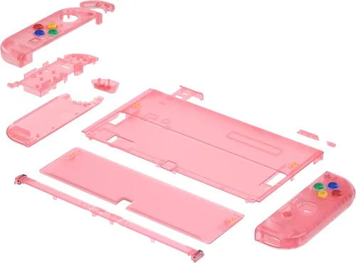 Vista 21 de eXtremeRate DIY Full Set Shell for Nintendo Switch OLED, Replacement Console Back Plate & Kickstand, Custom NS Controller Housing with Full Set