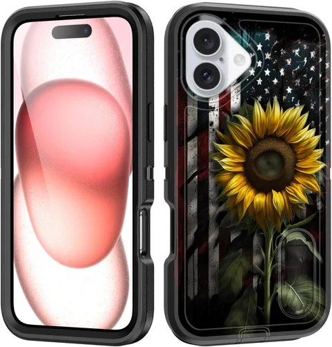 Vista 83 de Funda para iPhone Air con soporte integrado, a prueba de golpes, polvo y caídas, 3 capas, grado militar, funda protectora para iPhone Air de 6.5