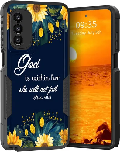 Vista 96 de para Moto G Play 4G 2024, funda de dos capas híbrida resistente y a prueba de golpes, PC duro + silicona suave protectora para Motorola Moto G Play