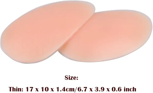 Vista 7 de YiZYiF 1 Pair Drop Shaped Silicone Butt Pads ThinThick Push Up Buttocks Enhancers Inserts for Women Panties