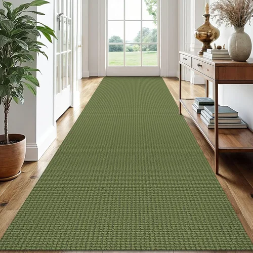 Vista 168 de EARTHALL Alfombra tejida de 2 x 3 pies, lavable para entrada, alfombra trenzada antideslizante, alfombra para puerta interior y exterior, alfombra