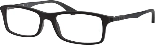 Vista 2 de Ray-Ban Monturas unisex para adultos RX7017 lentes graduados negro matedemo 2126in de EE UU Negro matelente de demostración