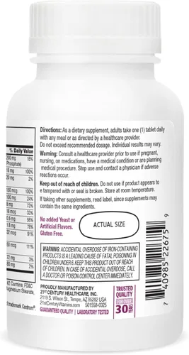 Vista 10 de 21st Century Sentry - Tabletas multivitamínicas para mujer, 120