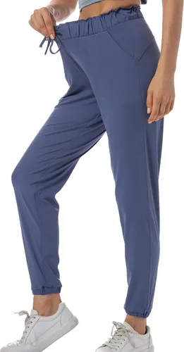 Vista 175 de Kcutteyg - Pantalones deportivos con bolsillos para mujer, diseño suave, ligero y de secado rápido, para entrenamiento, gimnasia, yoga y correr