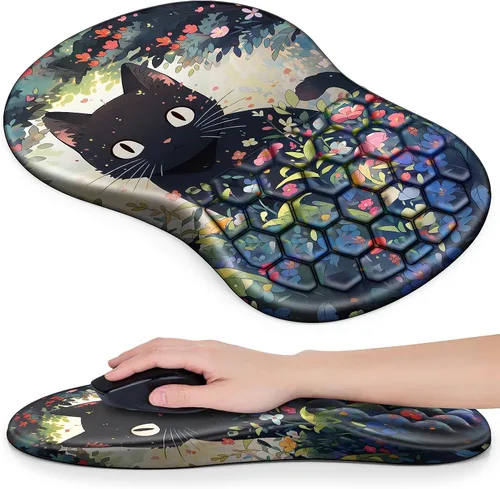 Vista 12 de Canjoy - Reposamuñecas para mouse (2 unidades)