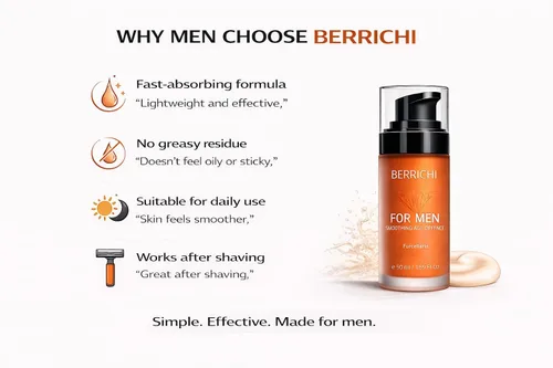 Vista 5 de Crema facial antienvejecimiento para hombre, de rápida absorción y orgánica, antiarrugas con potente antioxidante astaxantina y aceite de jojoba I