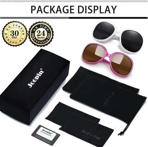 Vista 199 de Joopin Lentes de sol de gran tamaño para mujer, polarizados, grandes, para conducción, protección UV, grandes sombras