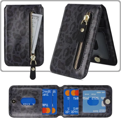Vista 2 de Cavor Compatible con Magsafe Wallet, soporte ajustable, cartera magnética para iPhone 17/16 Pro Max/14 Pro/15/14 Plus/13/12, tarjetero Magsafe