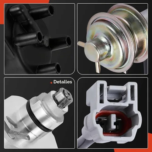 Vista 8 de Distribuidor de encendido A-Premium con tapa y rotor compatible con Toyoya Compatible con Corolla 1988 1989, motor L4 de 1.6L, DOHC