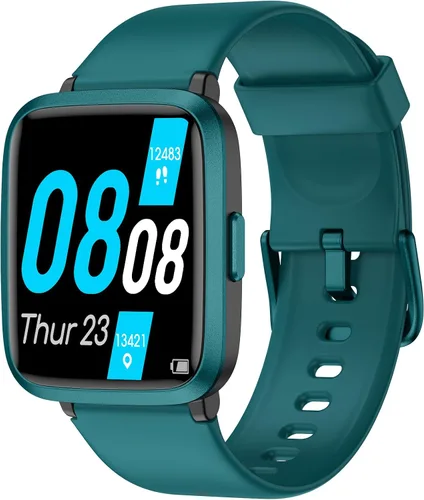 Vista 13 de Reloj inteligente TYKOIT, rastreador de fitness con monitor de frecuencia cardíaca, oxígeno en sangre, rastreador de sueño, reloj inteligente