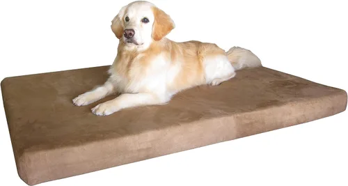 Vista 9 de Cama ortopédica para perros Dogbed4less, espuma viscoelástica de gel infundido térmico, para mascotas pequeñas, medianas y grandes, forro
