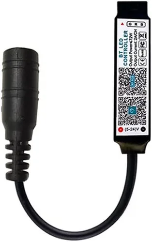 Vista 3 de Mini controlador RGB compatible con Bluetooth, controlador de tira de luz LED de música para 5 V 5050 RGB cinta luces control inteligente APP