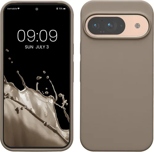 Vista 83 de kwmobile Funda Compatible con Google Pixel 6 Pro - Funda de Teléfono de Silicona TPU con Acabado Suave - Azul Caribe