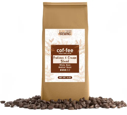 Vista 7 de Amaretto Blend - Café en grano entero, tostado medio, bolsa de 1 libra