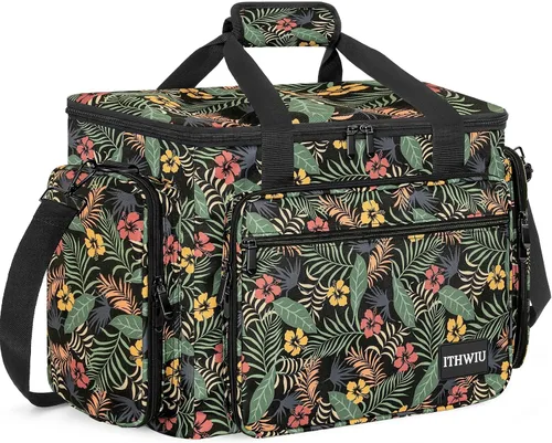 Vista 11 de Estuche de transporte para máquina de coser con múltiples bolsillos de almacenamiento para accesorios, bolsa universal de almacenamiento compatible