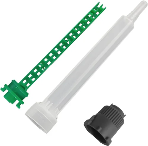 Vista 3 de 20 piezas de boquilla de mezcla de adhesivo epoxi, punta de mezclador de resina, aplicador de pistola adhesiva para 1.7 fl oz/1.7 oz (relación 1:1)