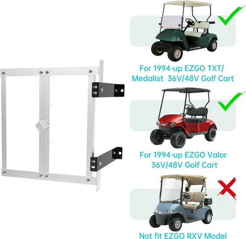 Vista 3 de 10L0L Bandeja de batería de aluminio para carritos de golf eléctricos EZGO TXT/Medalist, Freedom TXT y Valor 36V/48V 1994+, reemplazo 70046-G01