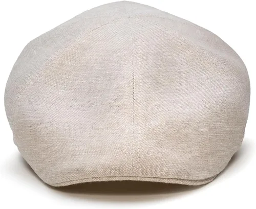 Vista 3 de Sterkowski Rusty Cap Gorra de pico de pato 100% lino para hombres y mujeres Gorra ligera transpirable de 6 paneles sin forro