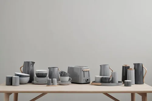 Vista 4 de Stelton Emma - Jarra de café al vacío, inserto térmico de acero inoxidable de 1.2 L, jarra aislada de doble pared, tetera y recipiente para bebidas