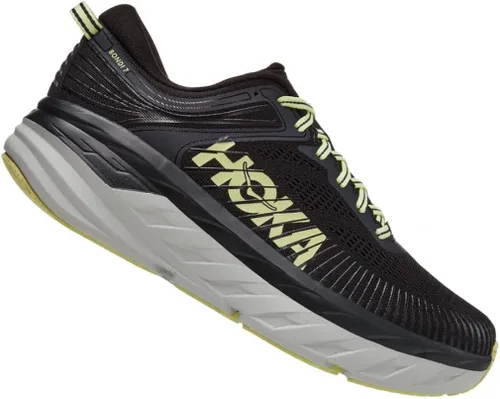 Vista 2 de HOKA ONE ONE Bondi 7 - Tenis de correr para hombre, NegroBlanco