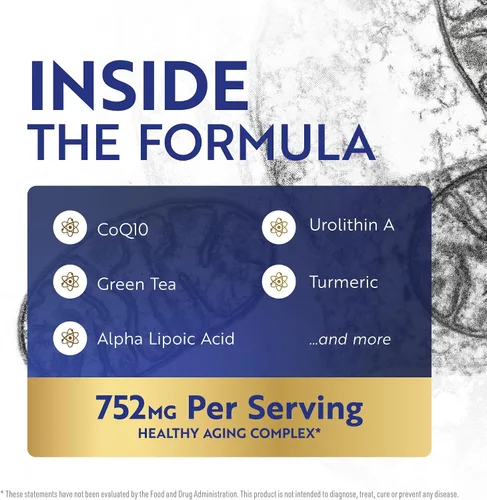 Vista 4 de Suplemento NAD+ con resveratrol Complejo de envejecimiento saludable Alternativa NMN con CoQ10, urolitina A y más Probado por terceros Apoyo